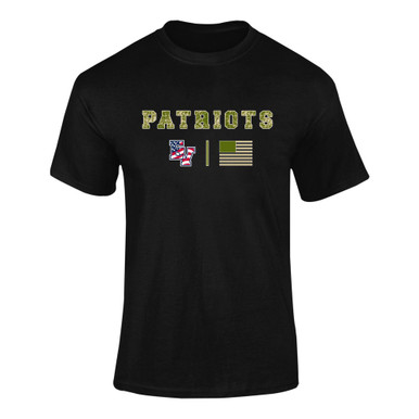 East View Patriots Camo Flag Men's SS T-Shirt