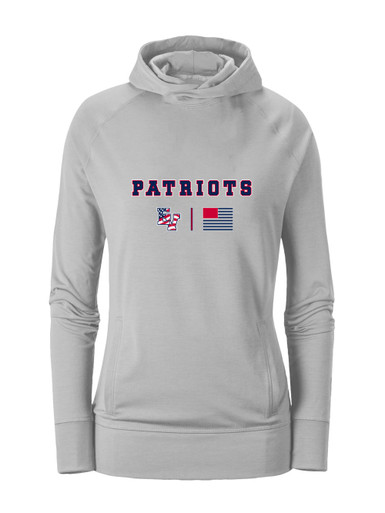 East View Patriots Team Colors Flag Women's Hoodie