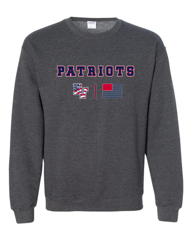 East View Patriots Team Colors Flag Men's Sweatshirt