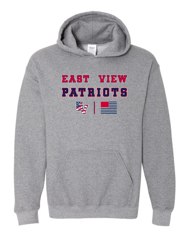 East View Patriots Spirit Flag Men's Hoodie