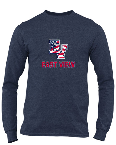 East View Patriots Mascot #2 Men's LS T-Shirt