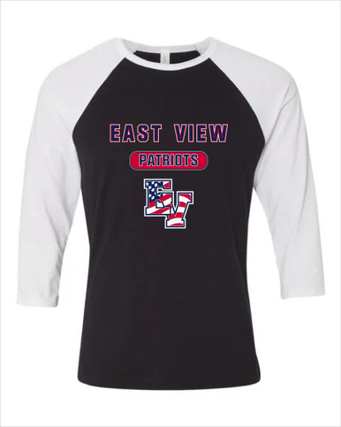 East View Patriots Mascot #3 Women's Baseball T-Shirt