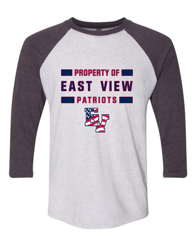 East View Patriots Property Of Women's Baseball T-Shirt