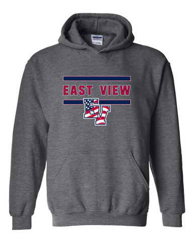 East View Patriots Mascot #4 Men's Hoodie