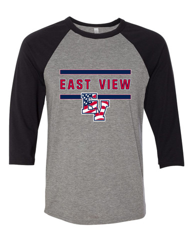 East View Patriots Mascot #4 Women's Baseball T-Shirt