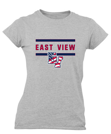 East View Patriots Mascot #4 Women's SS T-Shirt