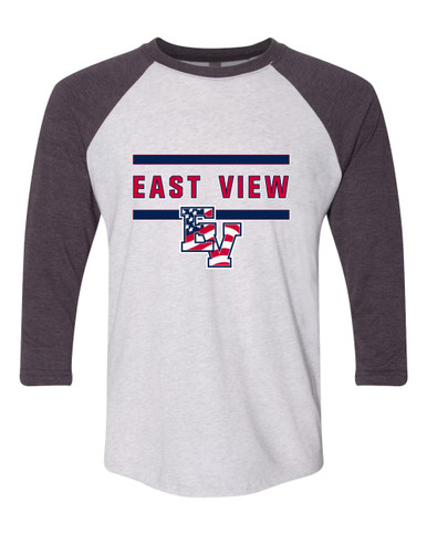 East View Patriots Mascot #4 Men's Baseball T-Shirt