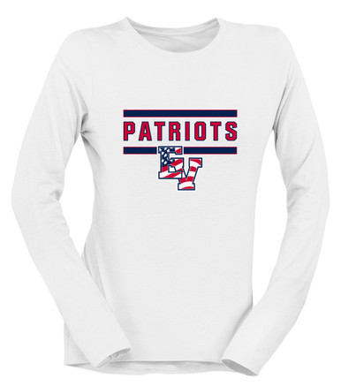 East View Patriots Mascot #5 Women's LS T-Shirt