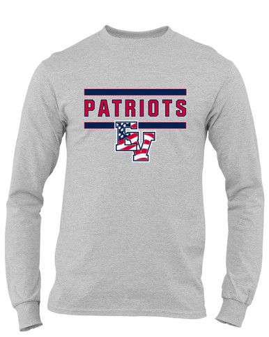 East View Patriots Mascot #5 Men's LS T-Shirt