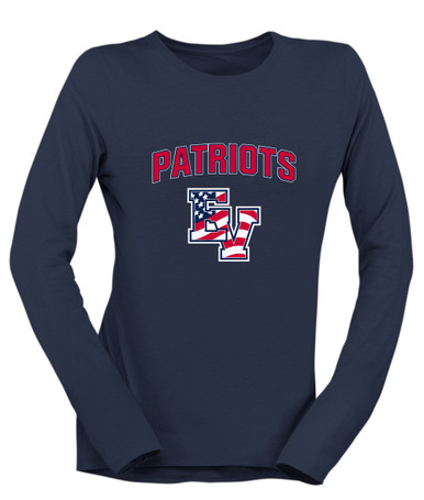 East View Patriots Mascot #6 Women's LS T-Shirt