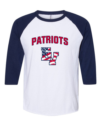 East View Patriots Mascot #6 Women's Baseball T-Shirt