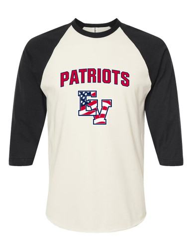 East View Patriots Mascot #6 Men's Baseball T-Shirt