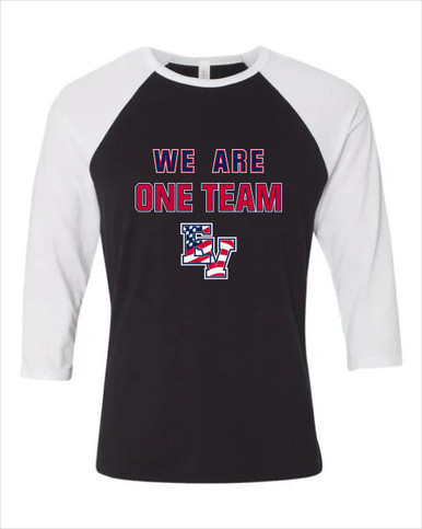 East View Patriots We Are One Team Men's Baseball T-Shirt