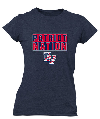 East View Patriots Nation #1 Women's SS T-Shirt