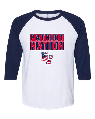 East View Patriots Nation #1 Women's Baseball T-Shirt