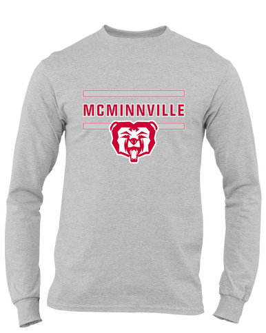 McMinnville Grizzlies Mascot #4 Men's LS T-Shirt