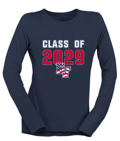 East View Patriots Class of 2029 Women's Premium LS T-Shirt
