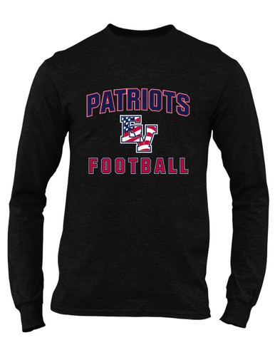 East View Patriots Football #1 Men's LS T-Shirt