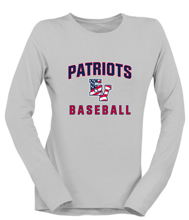East View Patriots Baseball #1 Women's LS T-Shirt