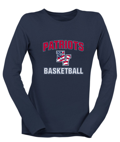 East View Patriots Basketball #1 Women's Premium LS T-Shirt