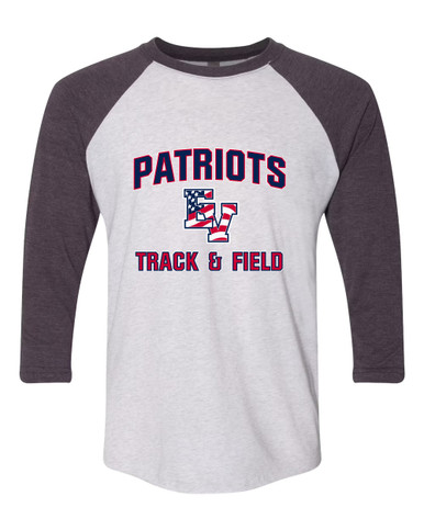 East View Patriots Track & Field Men's Baseball T-Shirt