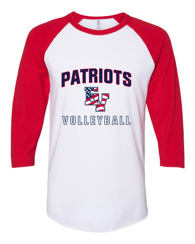 East View Patriots Volleyball Women's Baseball T-Shirt