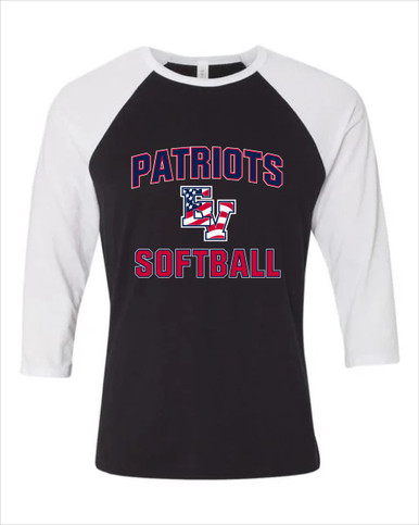 East View Patriots Softball #1 Women's Baseball T-Shirt