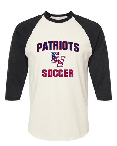 East View Patriots Soccer #1 Men's Baseball T-Shirt