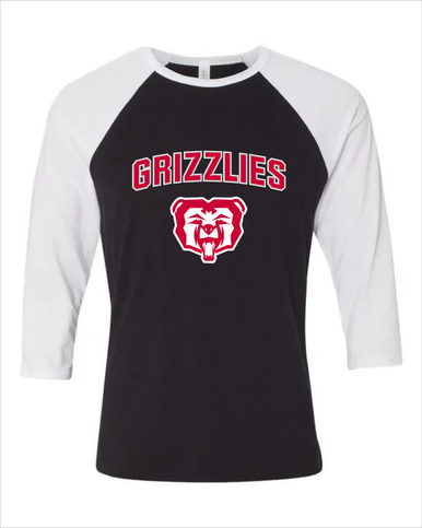 McMinnville Grizzlies Mascot #6 Women's Baseball T-Shirt