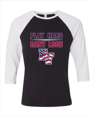 East View Patriots Play Hard, Can't Lose Women's Baseball T-Shirt