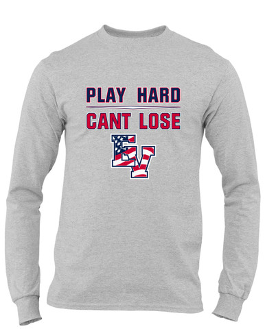 East View Patriots Play Hard, Can't Lose Men's LS T-Shirt