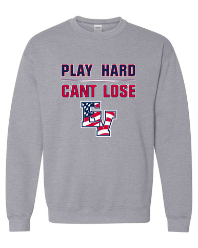 East View Patriots Play Hard, Can't Lose Men's Sweatshirt