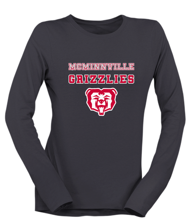 McMinnville Grizzlies Spirit Women's Premium LS T-Shirt