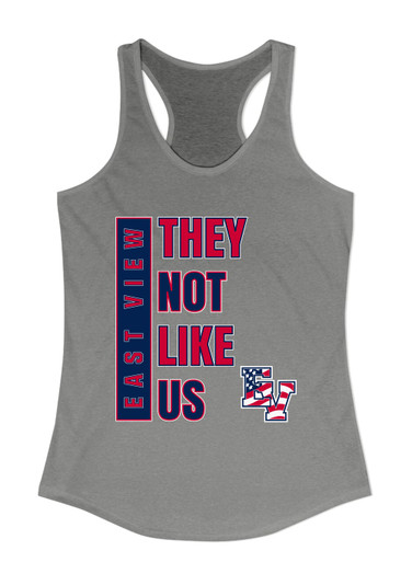 East View Patriots They Not Like Us #1 Women's Tank Top