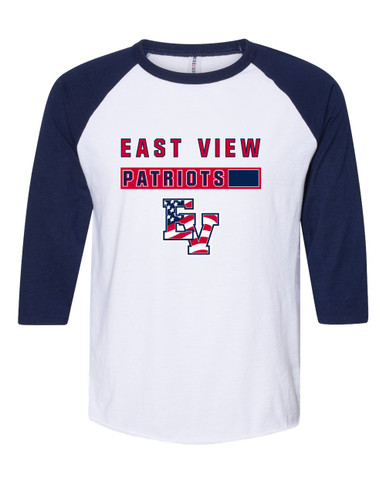 East View Patriots Mascot #7 Women's Baseball T-Shirt