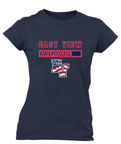 East View Patriots Mascot #7 Women's Premium SS T-Shirt