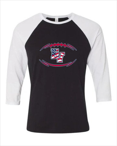 East View Patriots Football #3 Women's Baseball T-Shirt