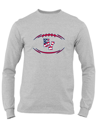 East View Patriots Football #3 Men's LS T-Shirt