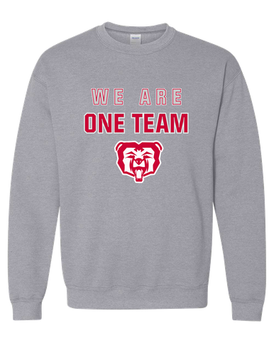 McMinnville Grizzlies We Are One Team Men's Sweatshirt