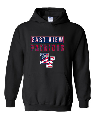 East View Patriots Mascot #9 Men's Hoodie