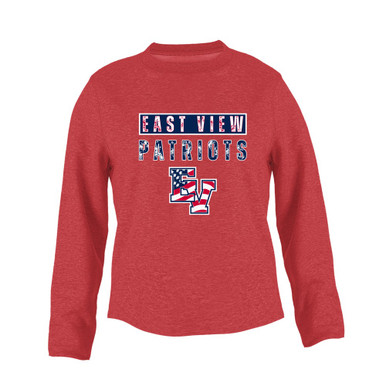 East View Patriots Mascot #9 Women's Sweatshirt