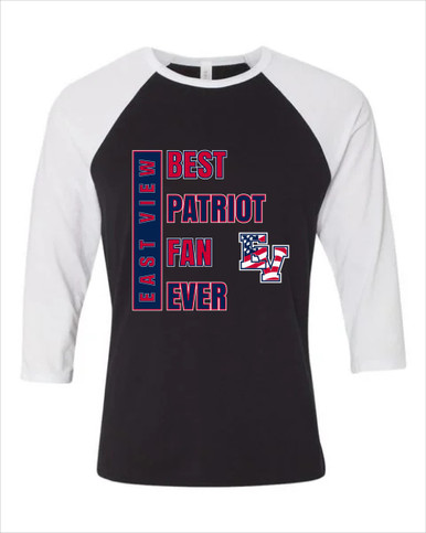 East View Patriots Best Patriot Fan Women's Baseball T-Shirt