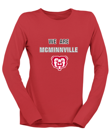 McMinnville Grizzlies We Are Women's LS T-Shirt