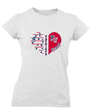 East View Patriots Heart Band Women's Premium SS T-Shirt