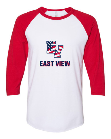 East View Patriots Mascot #2 Women's Baseball T-Shirt