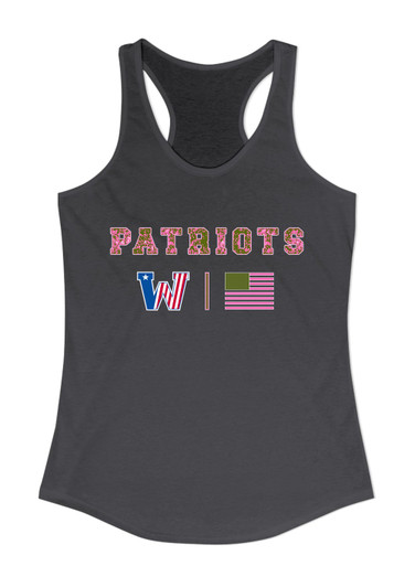 Washington Patriots Pink Camo Flag Women's Tank Top