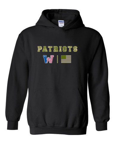 Washington Patriots Camo Flag Men's Hoodie