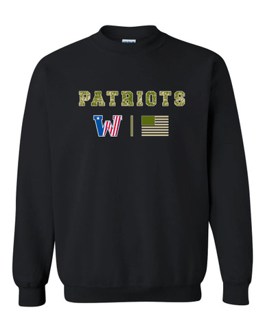 Washington Patriots Camo Flag Men's Sweatshirt