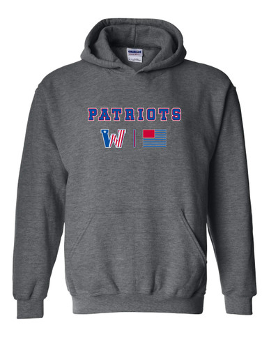 Washington Patriots Team Colors Flag Men's Hoodie