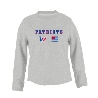 Washington Patriots Team Colors Flag Women's Sweatshirt